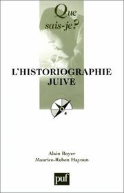 Cover of: L' historiographie juive
