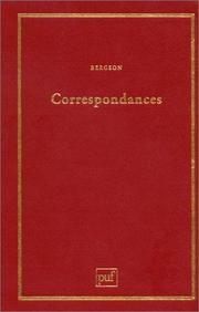 Cover of: Correspondances by Henri Bergson