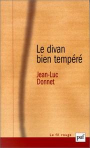 Cover of: Le divan bien tempéré