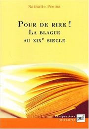 Cover of: Pour de rire! by Nathalie Preiss
