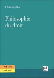 Cover of: Philosophie du droit