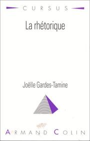 Cover of: La rhétorique by Joëlle Tamine-Gardes