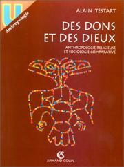Cover of: Des dons et des dieux: anthropologie religieuse et sociologie comparative