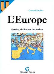 Cover of: L' Europe: histoire, civilisation, institutions