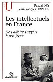 Cover of: Les intellectuels en France by Ory
