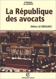 Cover of: La République des avocats