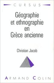 Cover of: Géographie et ethnographie en Grèce ancienne