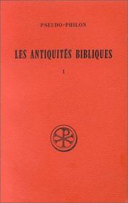 Cover of: Les antiquités bibliques by Pseudo-Philo.