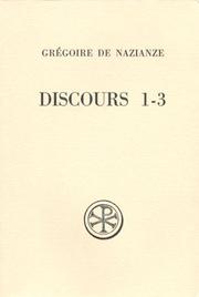 Cover of: Discours (Sources chretiennes) by Gregory