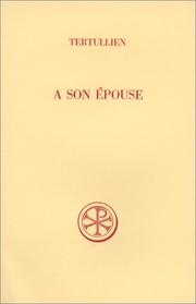 Cover of: A son épouse