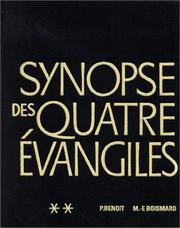 Cover of: Synopse des quatre évangiles