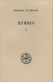 Cover of: Hymnes by Saint Romanus Melodus
