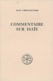 Cover of: Commentaire sur Isaïe