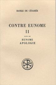 Cover of: Contre Eunome by Basil of Caesarea