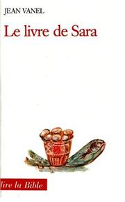 Cover of: Le livre de Sara by Jean Vanel