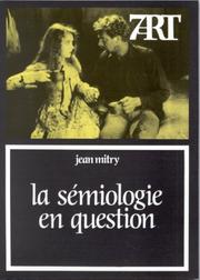 Cover of: La sémiologie en question: langage et cinéma