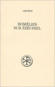 Cover of: Homélies sur Ezéchiel by Origen comm