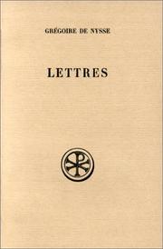 Cover of: Lettres by Gregorius Nyssenus