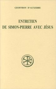 Entretien de Simon-Pierre avec Jésus by Geoffrey of Auxerre, Geoffroy d'Auxerre.