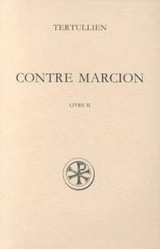 Cover of: Contre Marcion