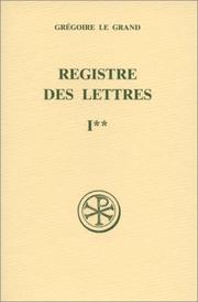 Cover of: Registre des lettres