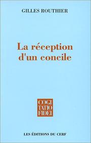 Cover of: La réception d'un concile
