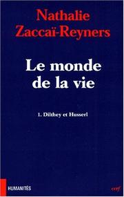 Cover of: Le monde de la vie