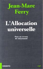 Cover of: L' allocation universelle: pour un revenu de citoyenneté