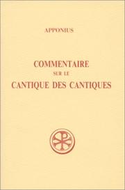 Cover of: Commentaire sur le Cantique des cantiques