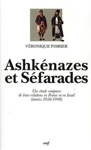 Cover of: Ashkénazes et Séfarades by Véronique Poirier