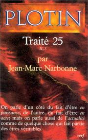 Cover of: Traité 25 (II, 5)