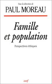Cover of: Famille et population: perspectives éthiques