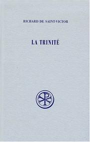 Cover of: La Trinité by Richard of St. Victor
