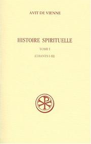 Cover of: Histoire spirituelle. by Avitus Saint, Bishop of Vienne