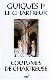Cover of: Coutumes de Chartreuse