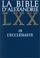 Cover of: La Bible d'Alexandrie LXX, tome 18 