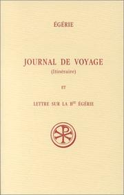 Cover of: Journal de voyage: itinéraire