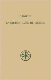 Cover of: Entretien avec héraclide by Origen comm