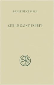 Cover of: Sur le saint-esprit by Basil of Caesarea