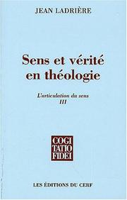 Cover of: articulation du sens