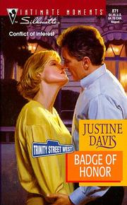 Cover of: Badge Of Honor (Trinity Street West) by Justine Davis, Justine Dare