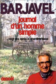 Cover of: Journal d'un homme simple by René Barjavel