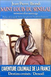 Cover of: Saint-Louis du Sénégal by Jean-Pierre Biondi