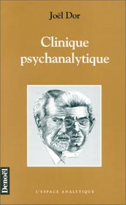 Cover of: Clinique psychanalytique