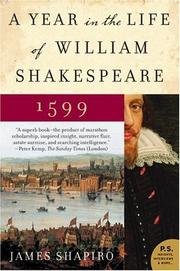 Cover of: A Year in the Life of William Shakespeare by James Shapiro