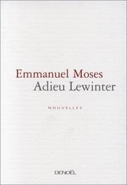 Cover of: Adieu Lewinter: nouvelles