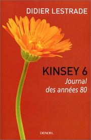 Cover of: Kinsey 6 : Journal des années 80