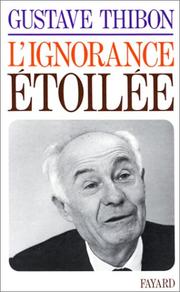Cover of: ignorance etoilée.
