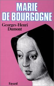 Cover of: Marie de Bourgogne by Georges Henri Dumont