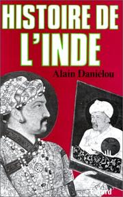 Cover of: Histoire de l'Inde by Alain Daniélou